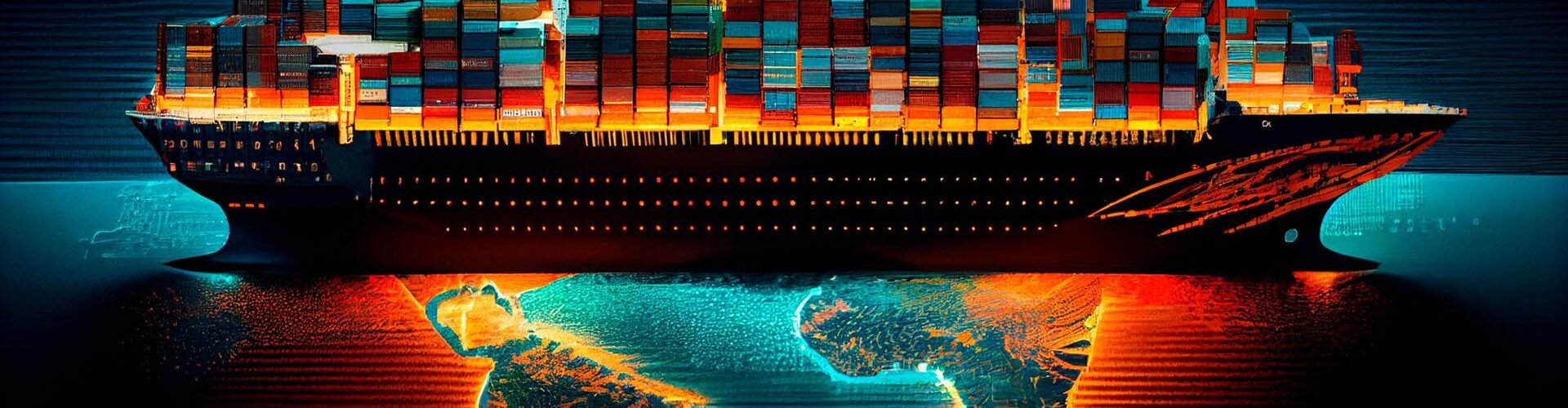 loaded-container-cargo-ship-is-seen-front-as-it-speeds-ocean-generative-ai